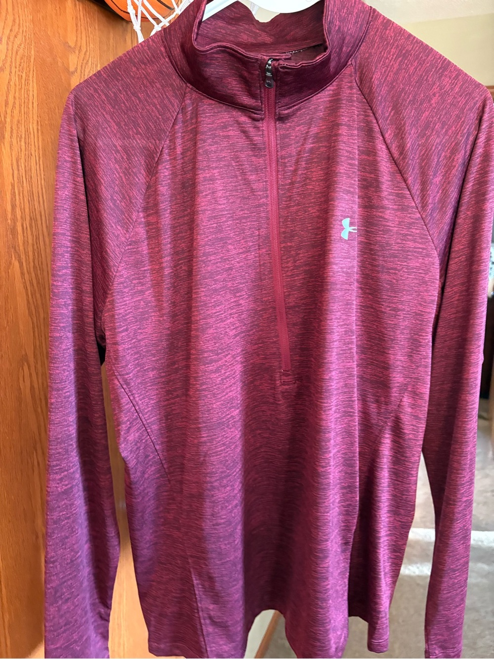 Under Armour Women’s Half-Zip Pullover - Heathered Burgundy